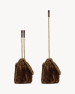 YSL Niki Large in Shearling - Image 3